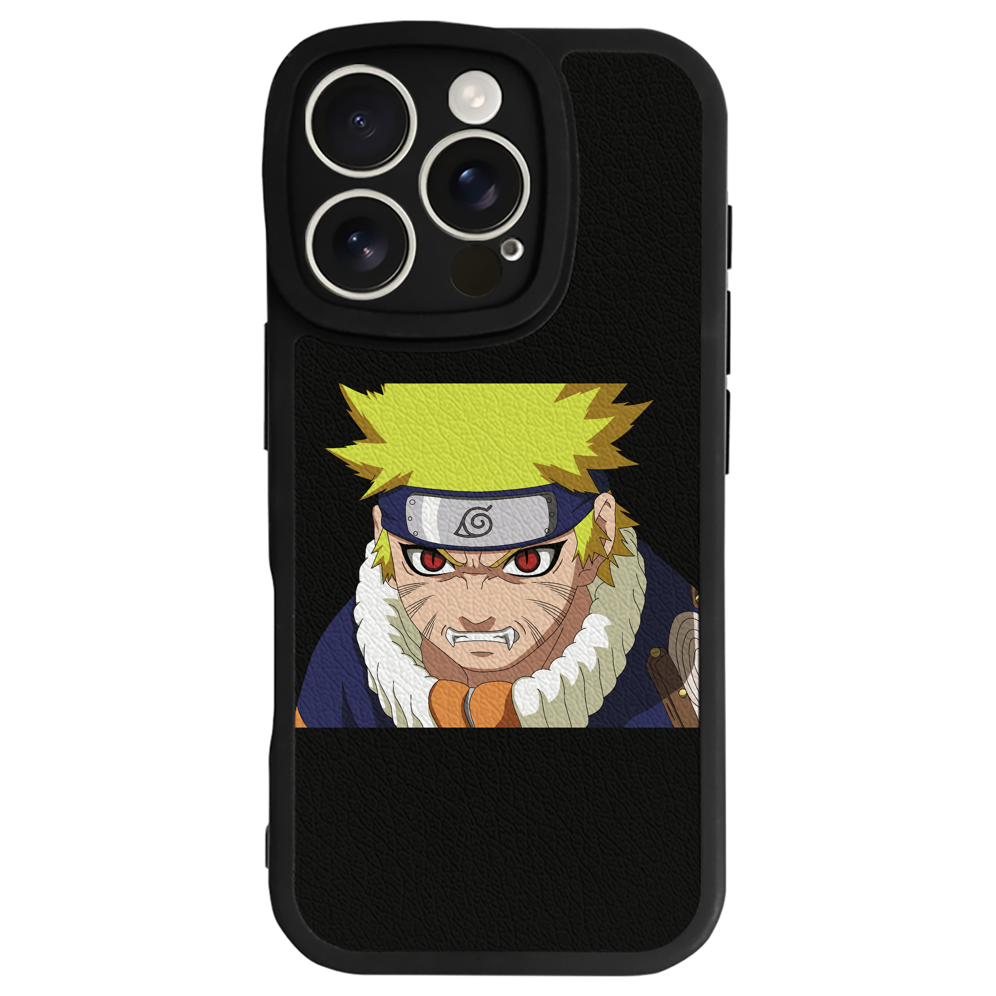 （画像用） NARUTO -ナルト- うずまき ナルト Uzumaki Naruto 【iPhone 16シリーズ対応】シリコンスマホケース（レザー調） 材質：シリコン